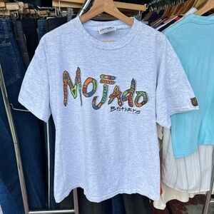 Vintage 1992 Mojado Brothers Tee L (Fits M) Single Stitch Wolf Graphic